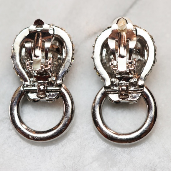 Rare Kenneth Jay Lane Leopard Doorknocker Earrings - Picture 3 of 8
